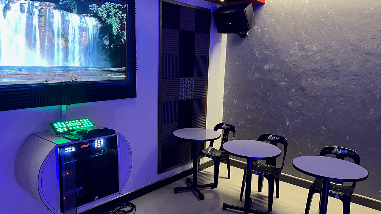 KTV Room 3 with plush seating and ambient lighting